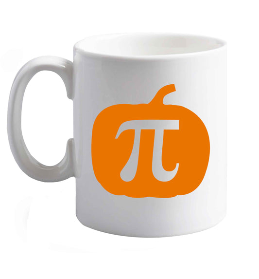 10 oz Favourite Type Pan Pancake ceramic mug right handed