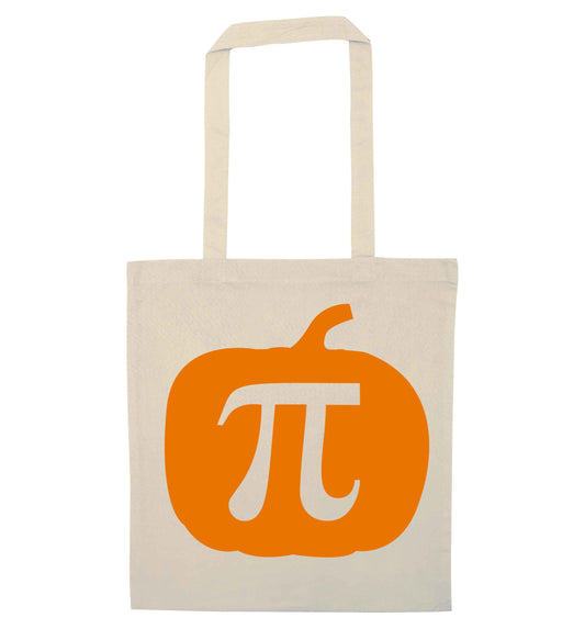 Pumpkin Pie natural tote bag