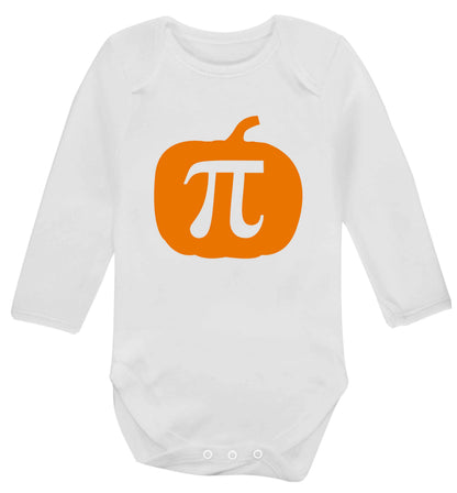 Pumpkin Pie baby vest long sleeved white 6-12 months
