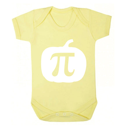 Pumpkin Pi Baby Vest pale yellow 18-24 months
