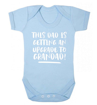 This dad is getting an upgrade to grandad! Baby Vest pale blue 18-24 months
