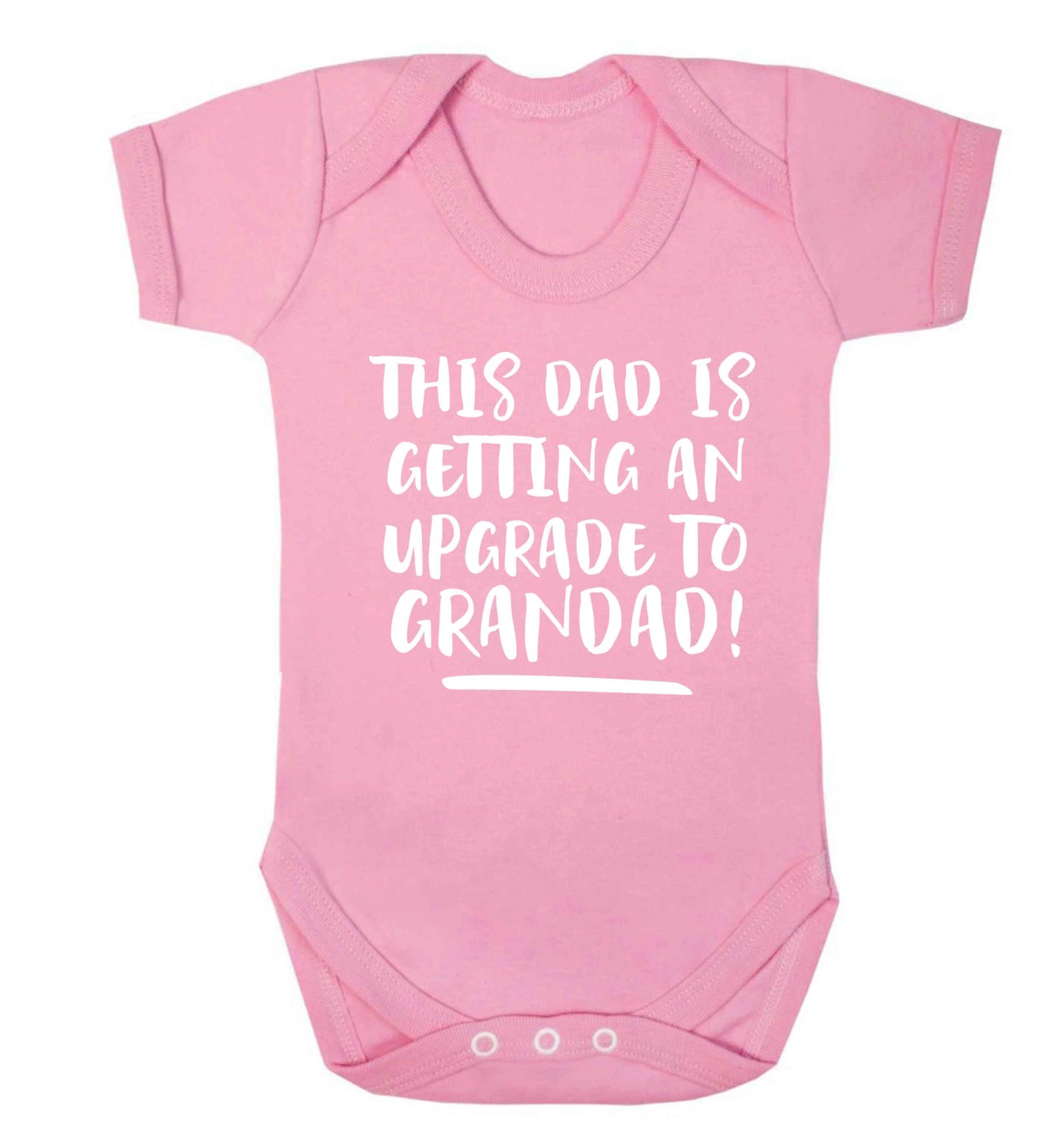 This dad is getting an upgrade to grandad! Baby Vest pale pink 18-24 months