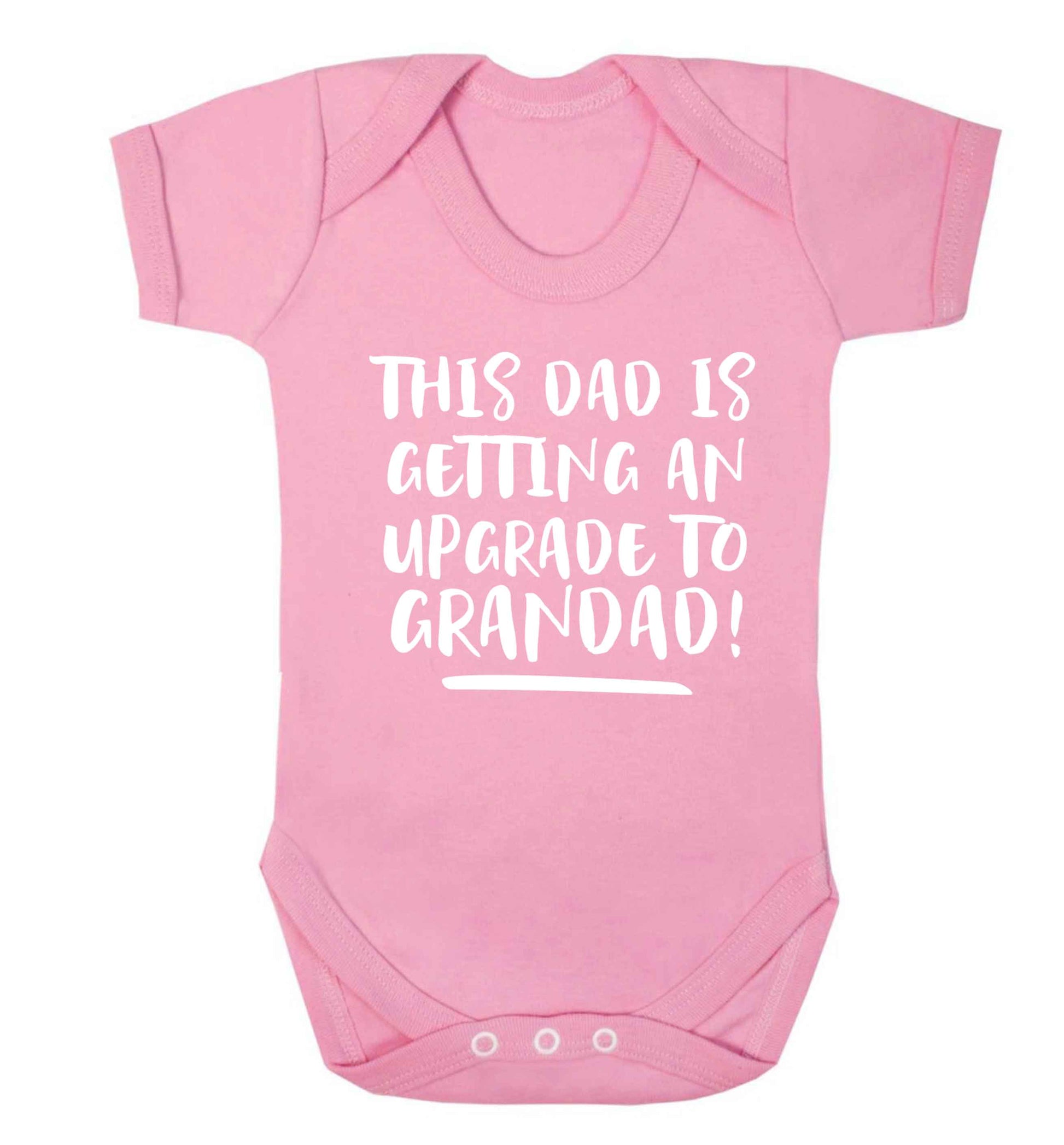 This dad is getting an upgrade to grandad! Baby Vest pale pink 18-24 months