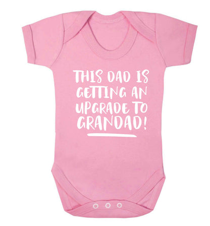 This dad is getting an upgrade to grandad! Baby Vest pale pink 18-24 months