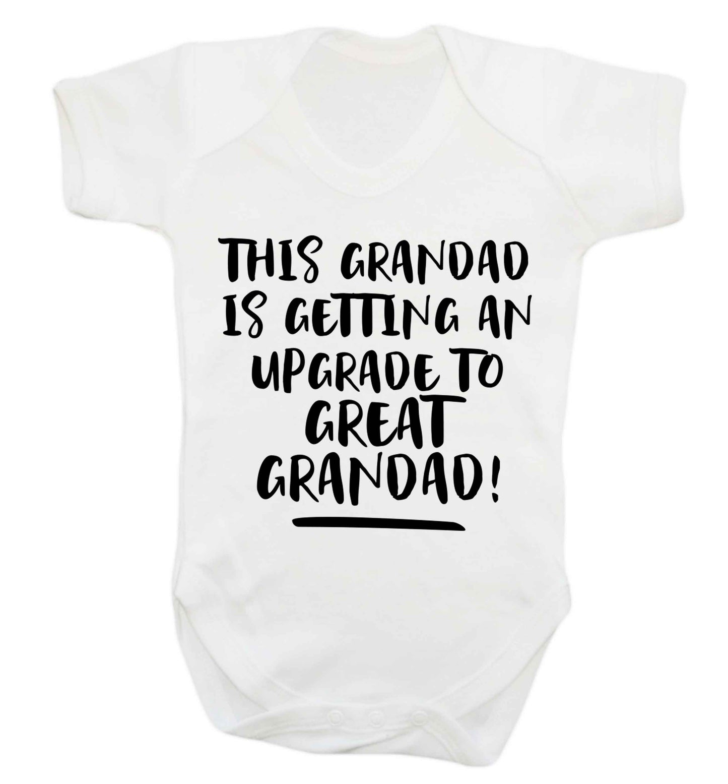 This grandad is getting an upgrade to great grandad! Baby Vest white 18-24 months