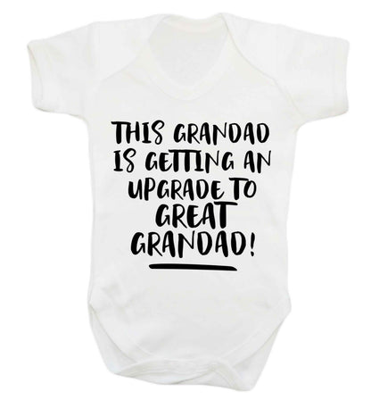 This grandad is getting an upgrade to great grandad! Baby Vest white 18-24 months