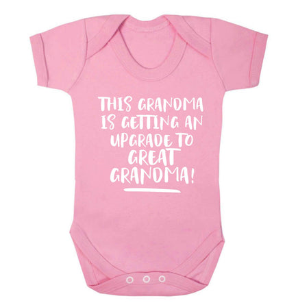 This grandma is getting an upgrade to great grandma! Baby Vest pale pink 18-24 months