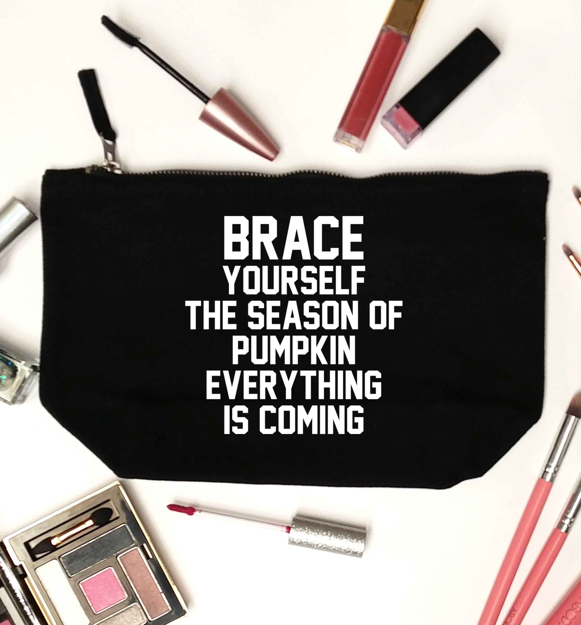 To my Little Pumpkin black makeup bag