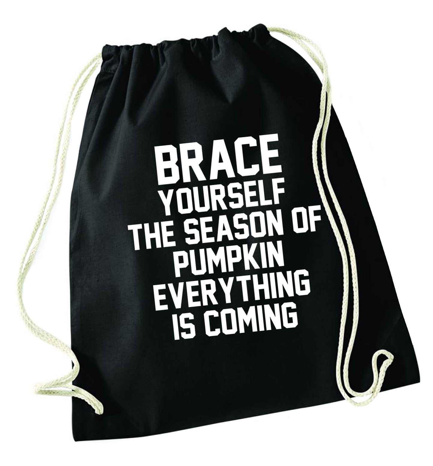 To my Little Pumpkin black drawstring bag