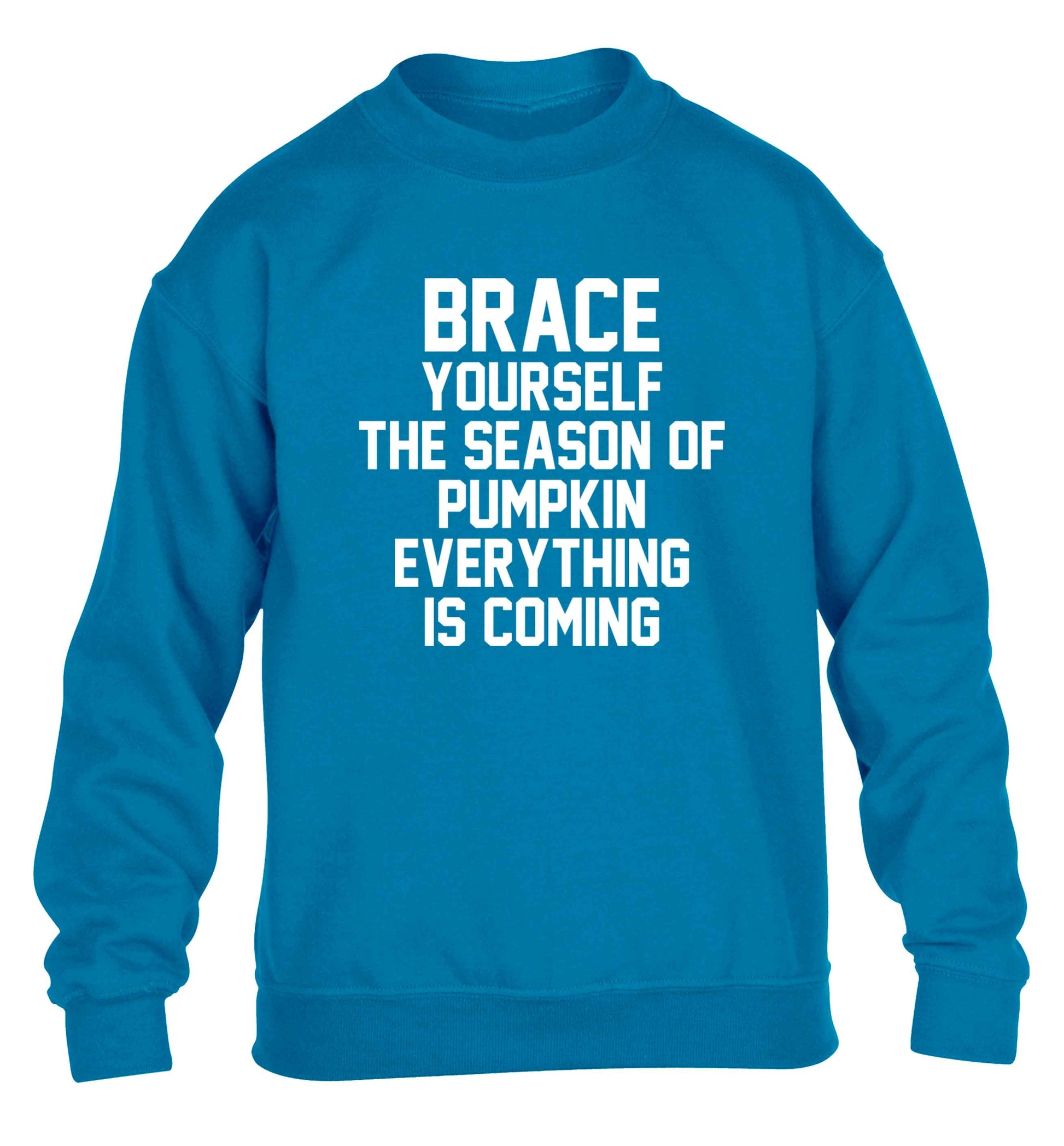 To my Little Pumpkin children's blue sweater 12-13 Years
