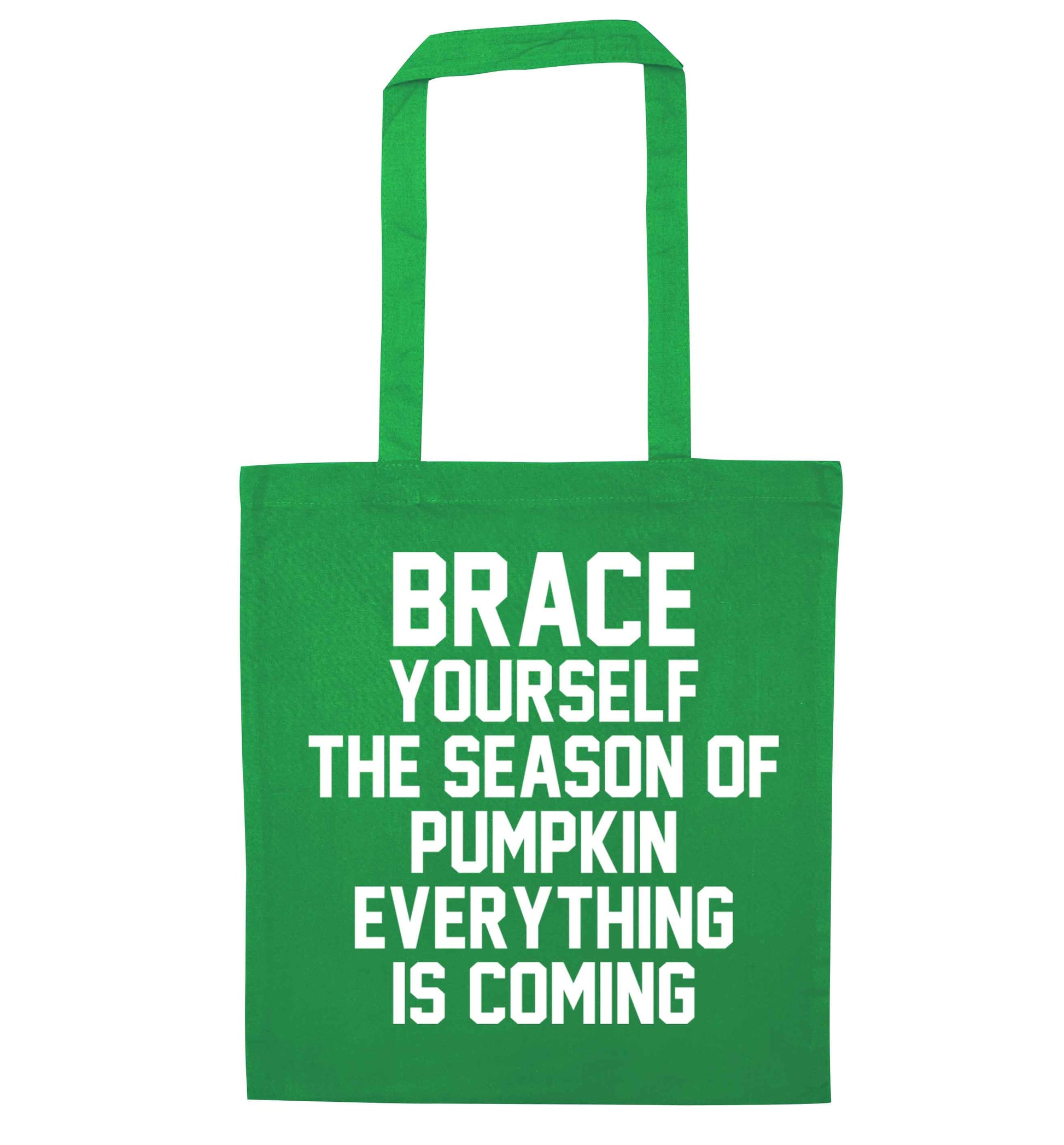 To my Little Pumpkin green tote bag