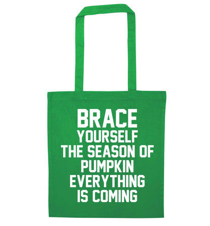 To my Little Pumpkin green tote bag