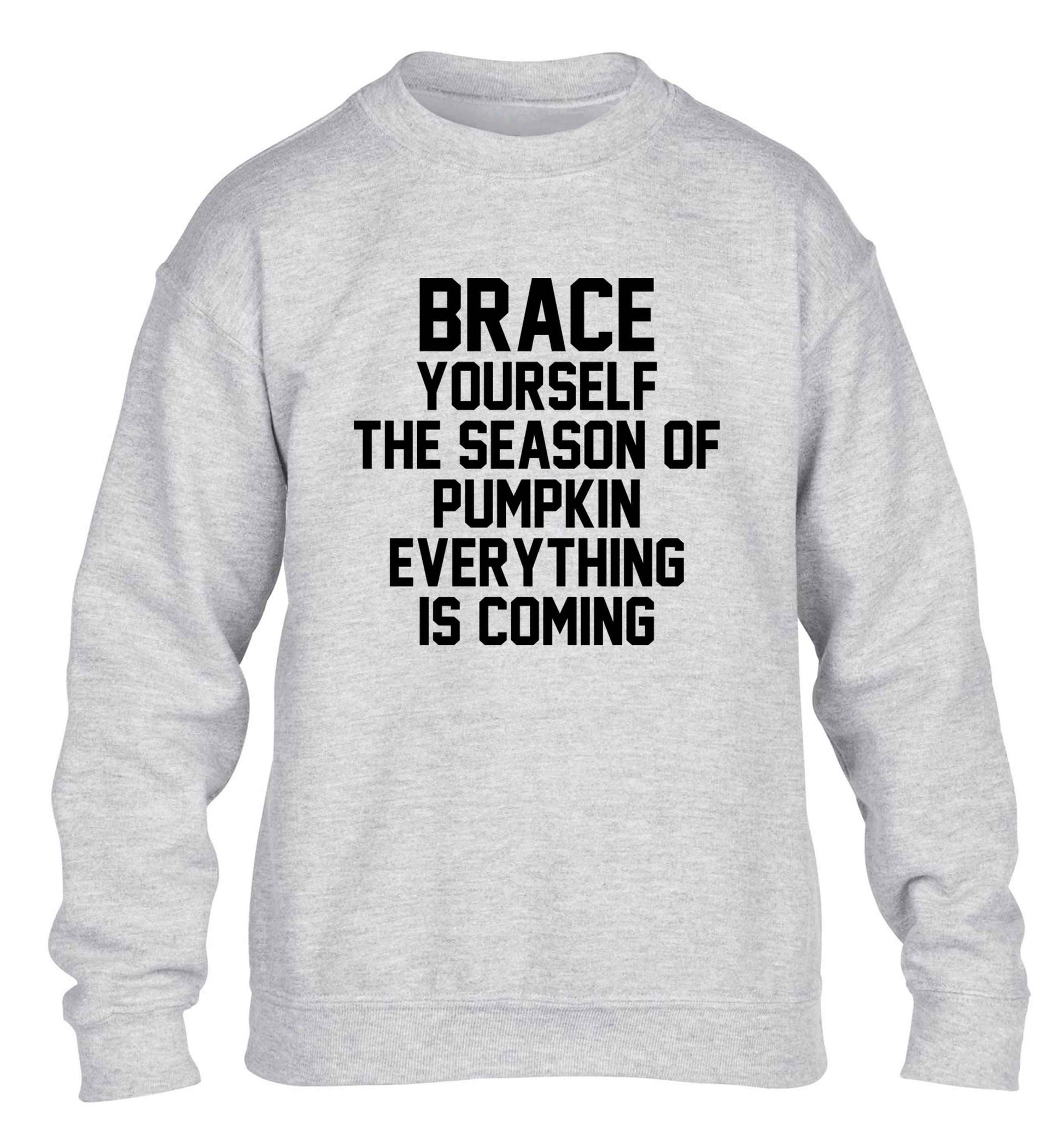 To my Little Pumpkin children's grey sweater 12-13 Years
