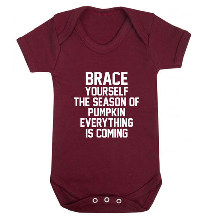 To my Little Pumpkin baby vest maroon 18-24 months