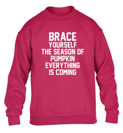 To my Little Pumpkin children's pink sweater 12-13 Years