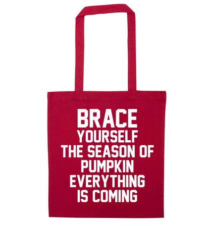 To my Little Pumpkin red tote bag