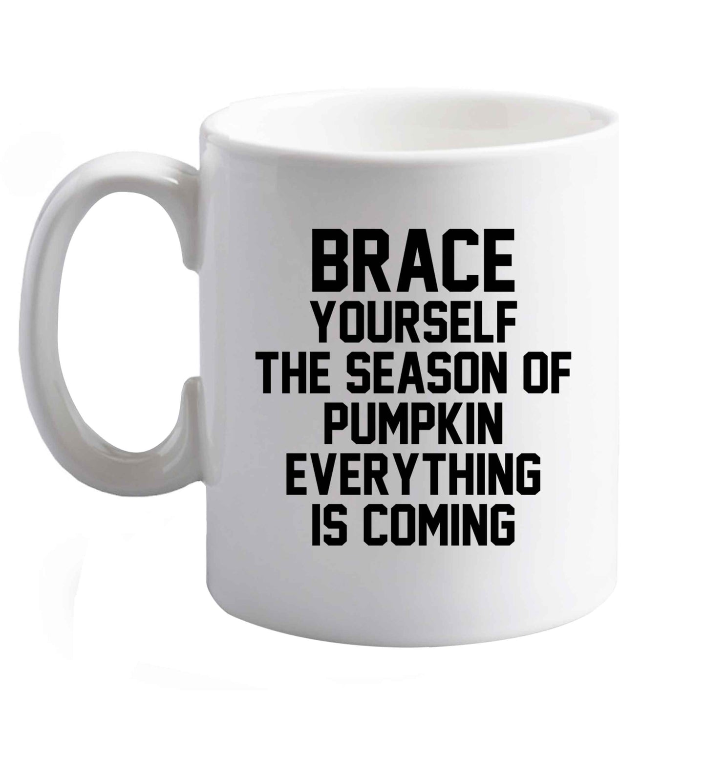 10 oz Favourite Type Pan Pancake ceramic mug right handed