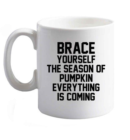 10 oz Favourite Type Pan Pancake ceramic mug right handed