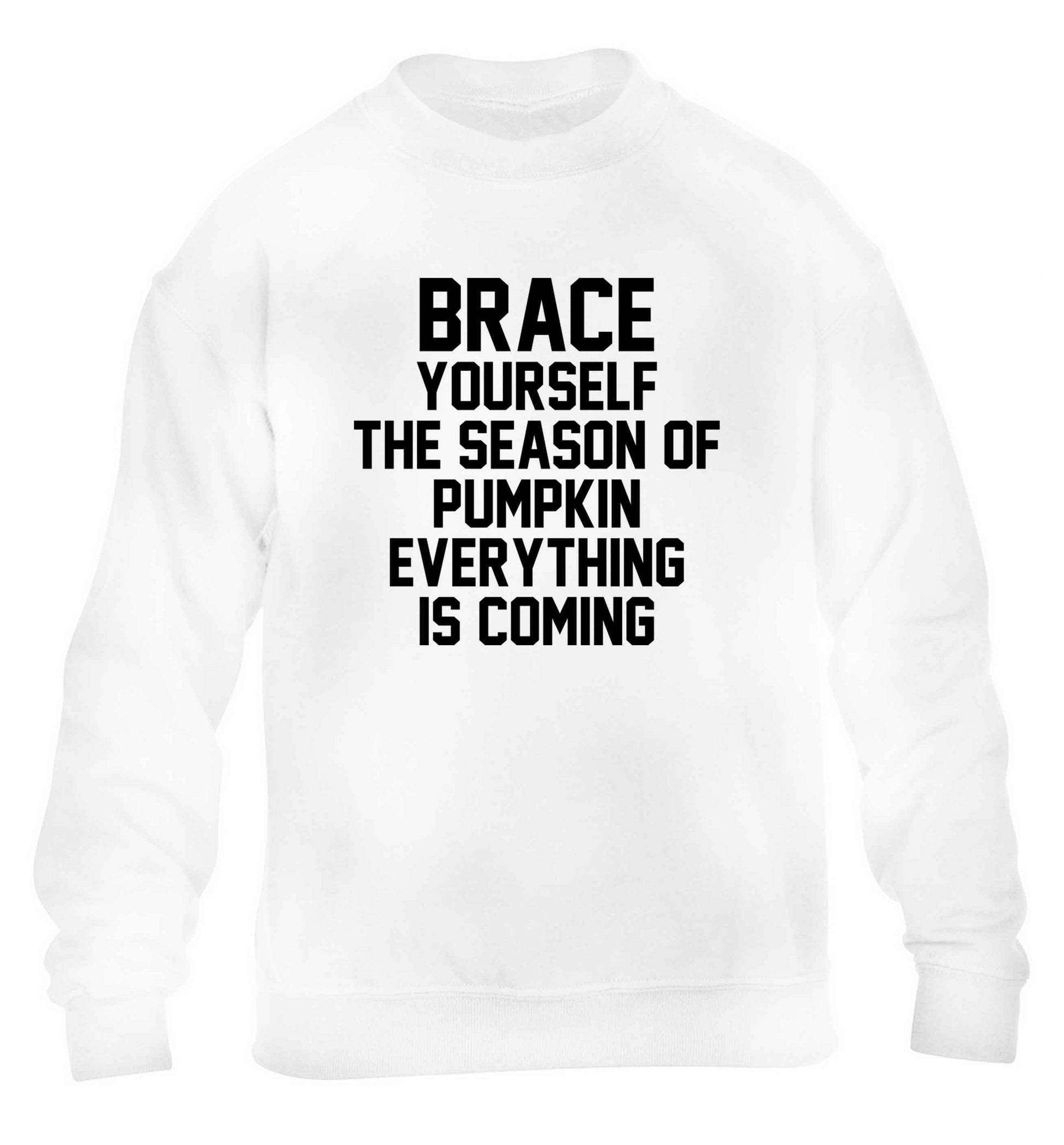 To my Little Pumpkin children's white sweater 12-13 Years