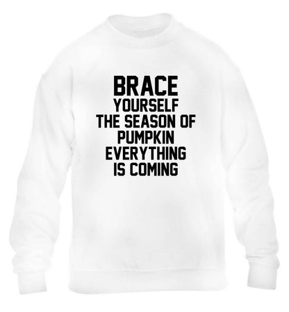 To my Little Pumpkin children's white sweater 12-13 Years