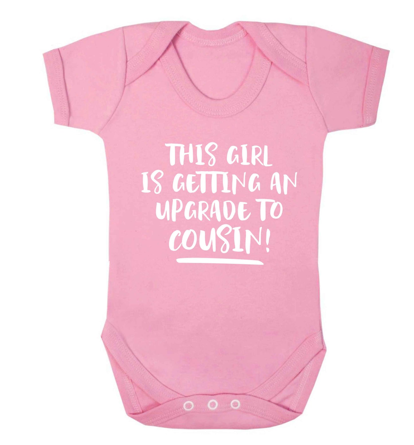 This girl is getting an upgrade to cousin! Baby Vest pale pink 18-24 months