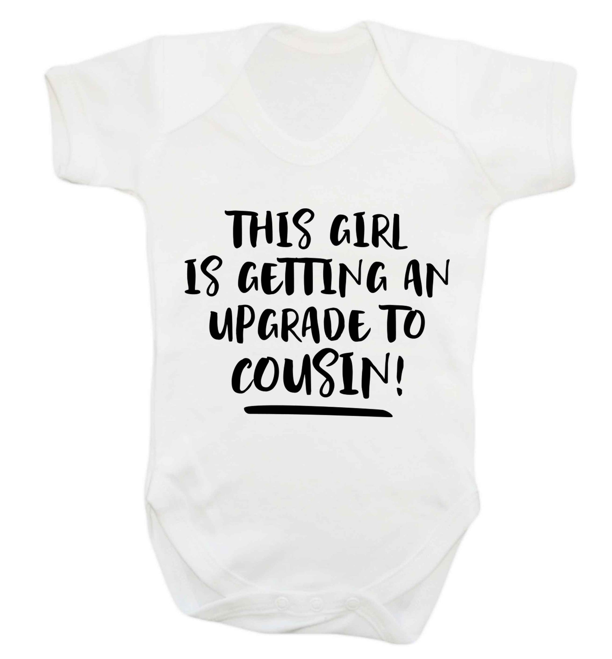 This girl is getting an upgrade to cousin! Baby Vest white 18-24 months