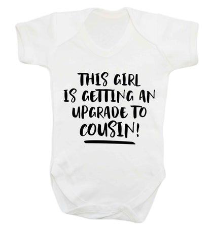This girl is getting an upgrade to cousin! Baby Vest white 18-24 months
