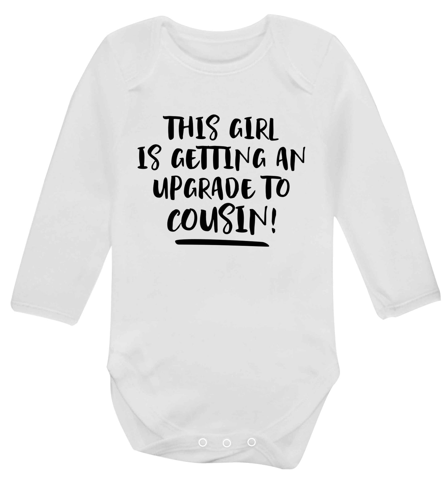 This girl is getting an upgrade to cousin! Baby Vest long sleeved white 6-12 months