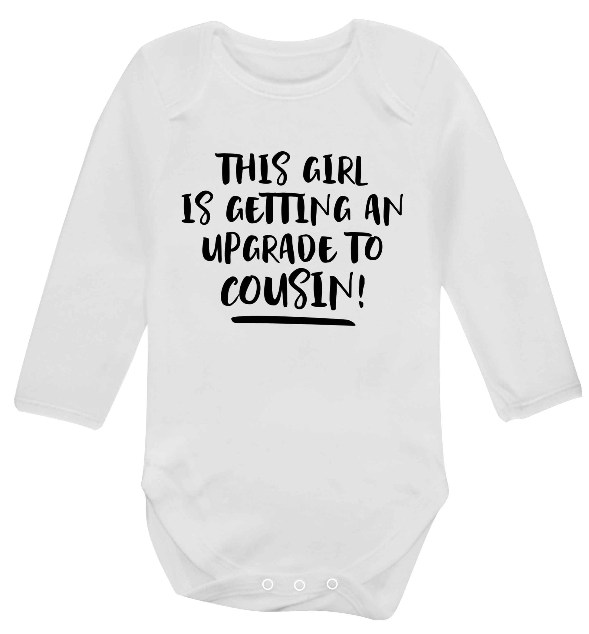 This girl is getting an upgrade to cousin! Baby Vest long sleeved white 6-12 months