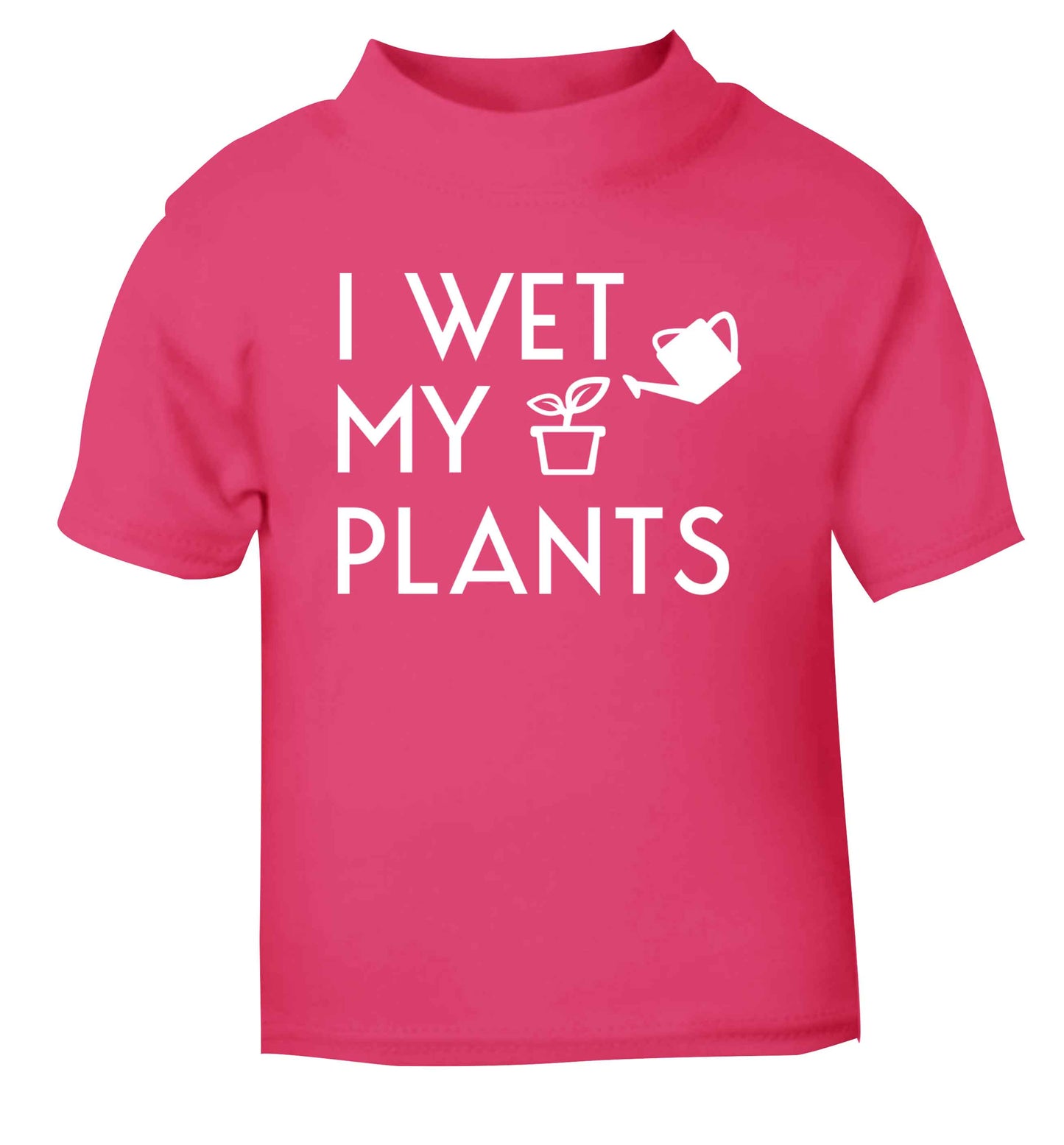 I wet my plants pink Baby Toddler Tshirt 2 Years