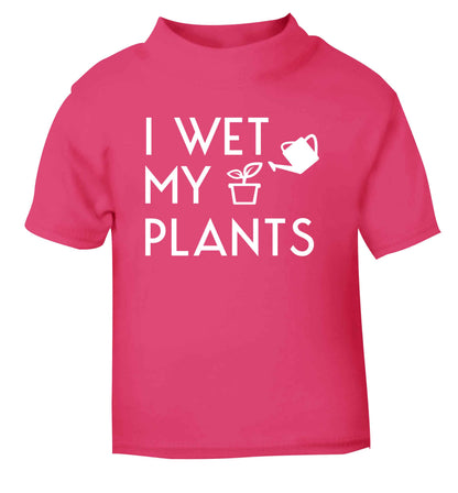 I wet my plants pink Baby Toddler Tshirt 2 Years