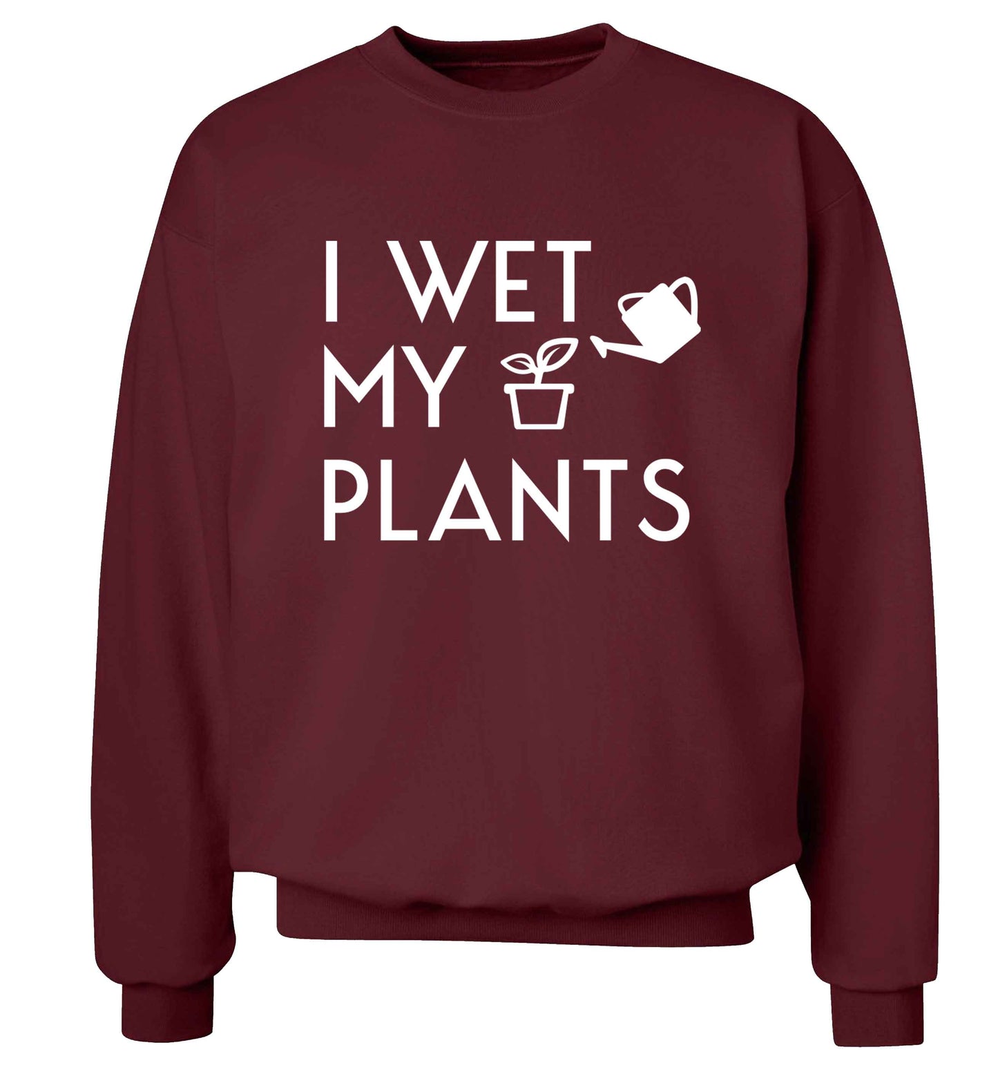 I wet my plants Adult's unisex maroon Sweater 2XL