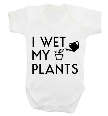 I wet my plants Baby Vest white 18-24 months