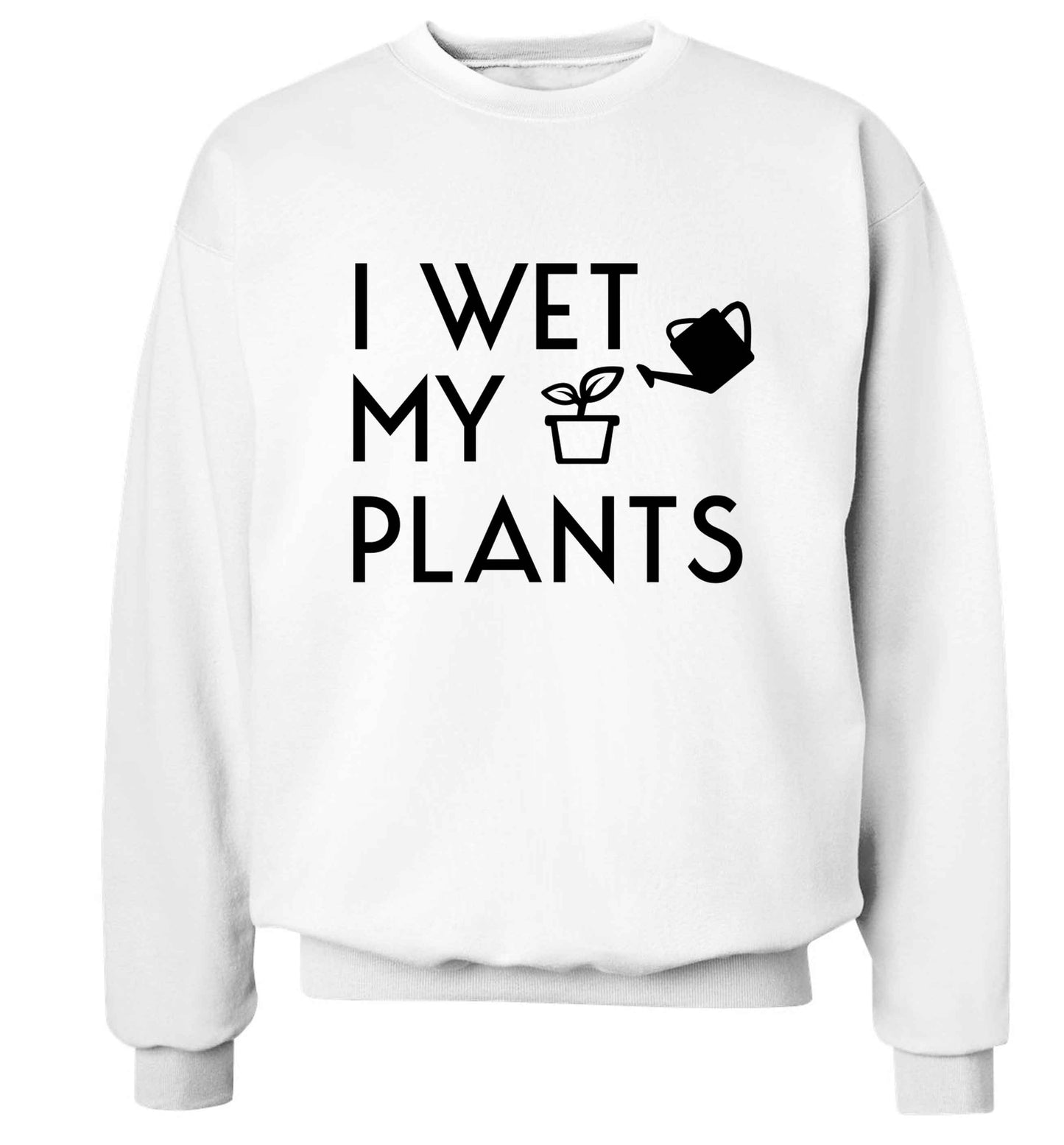 I wet my plants Adult's unisex white Sweater 2XL