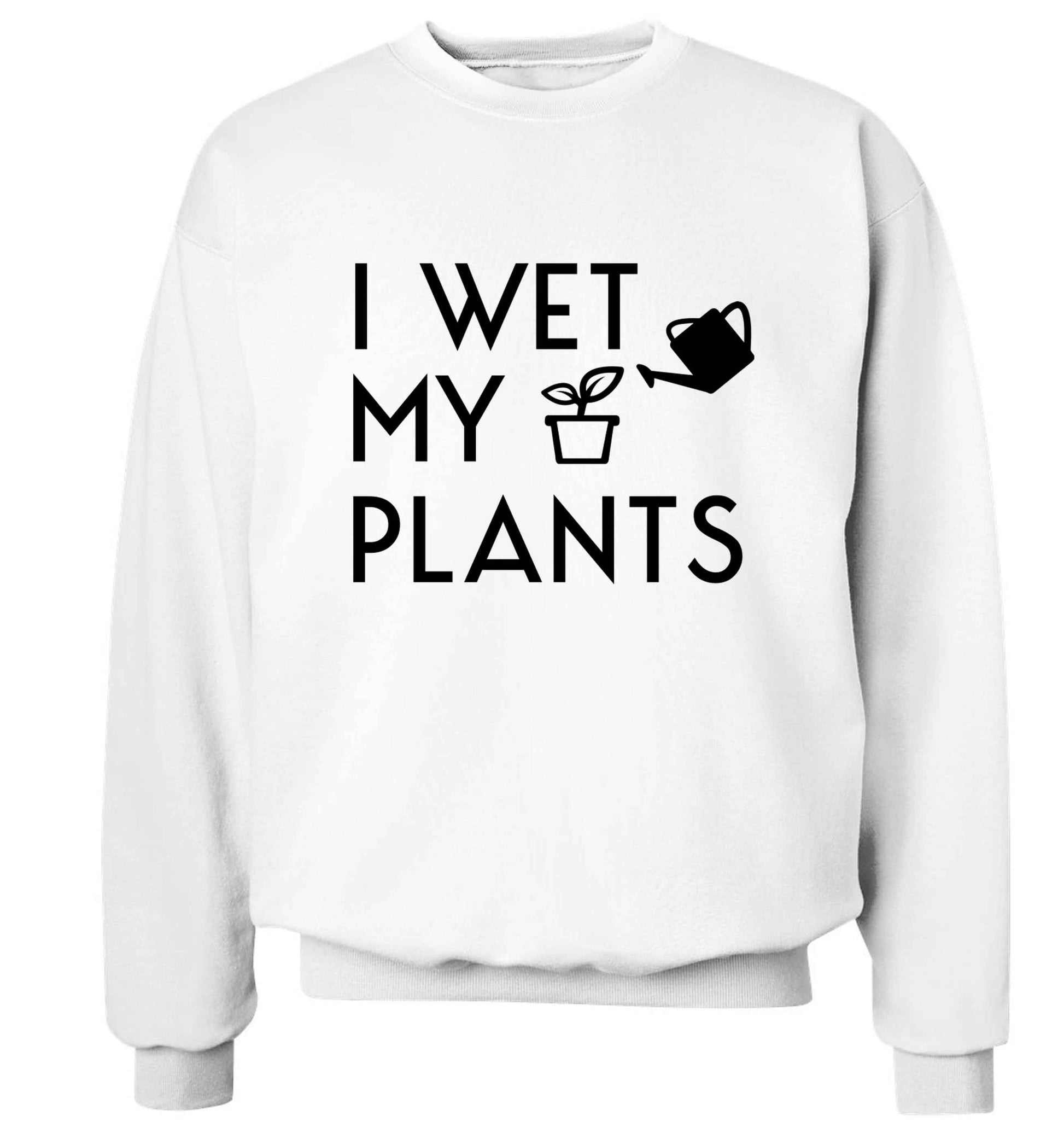 I wet my plants Adult's unisex white Sweater 2XL
