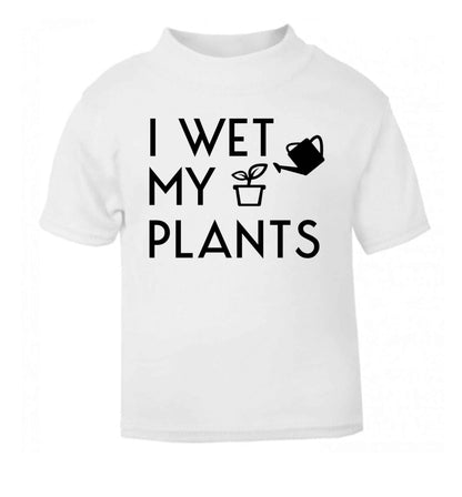 I wet my plants white Baby Toddler Tshirt 2 Years