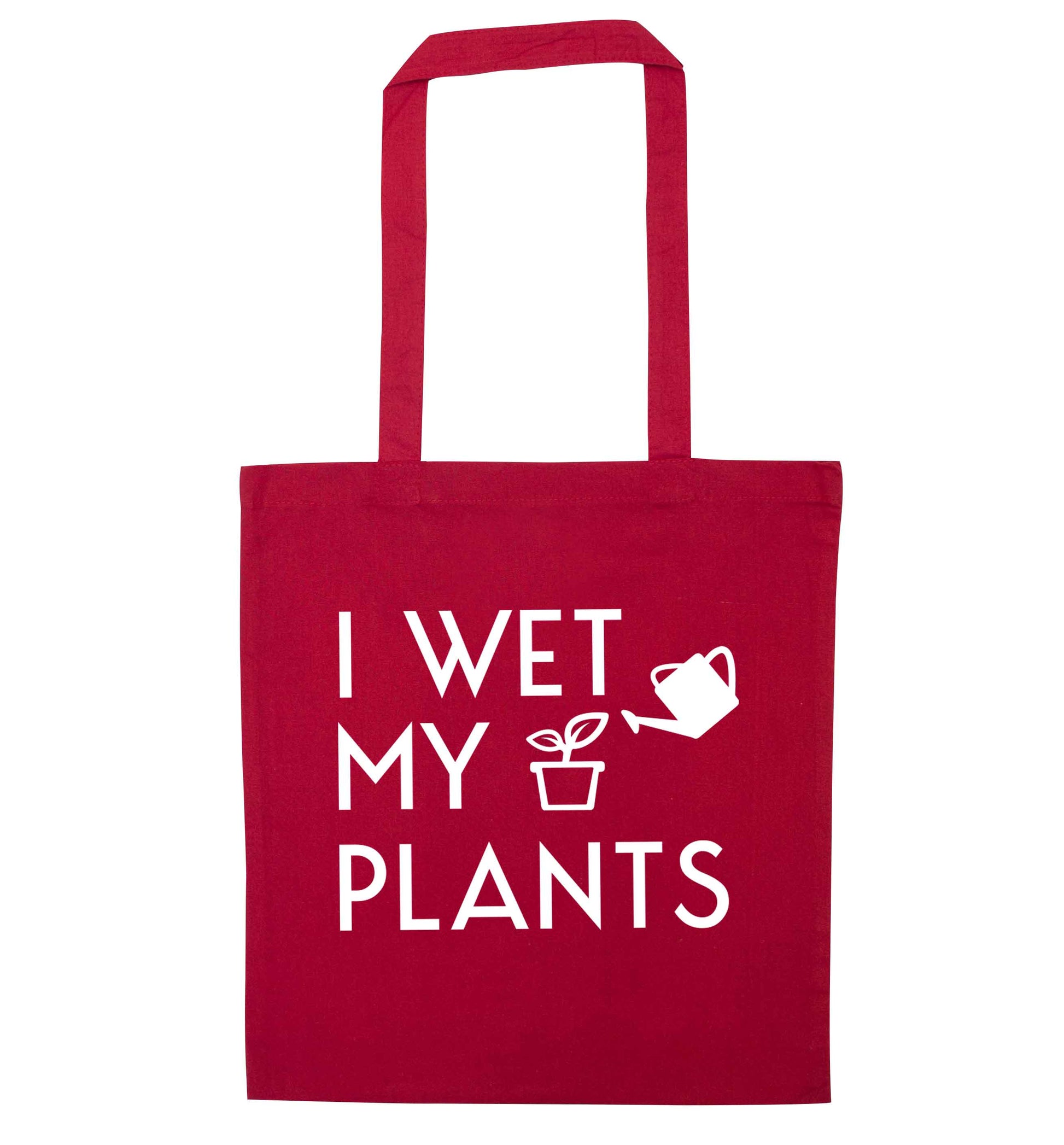 Life's a garden dig it red tote bag