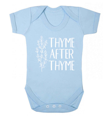 Thyme after thyme Baby Vest pale blue 18-24 months