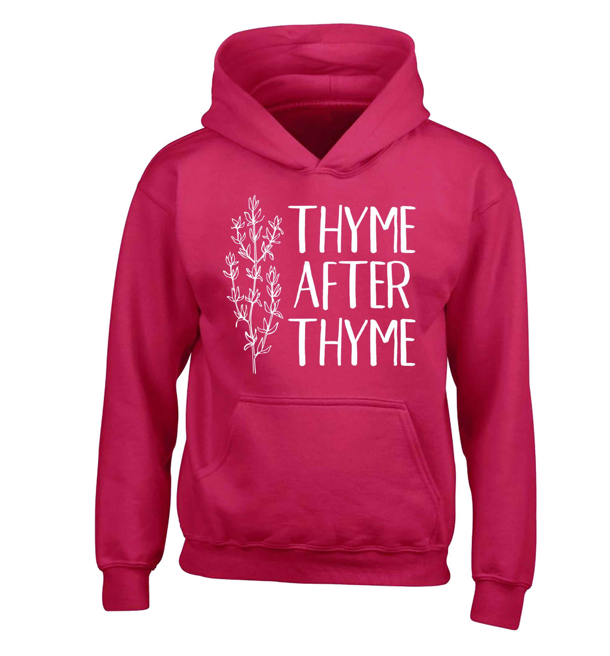 Thyme after thyme children's pink hoodie 12-13 Years