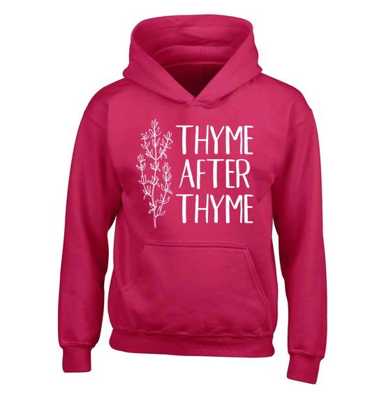 Thyme after thyme children's pink hoodie 12-13 Years