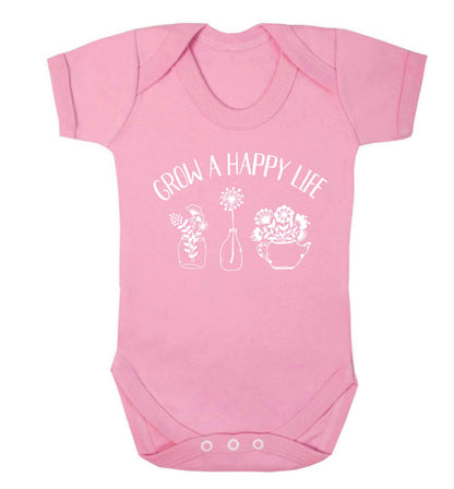 Grow a happy life Baby Vest pale pink 18-24 months