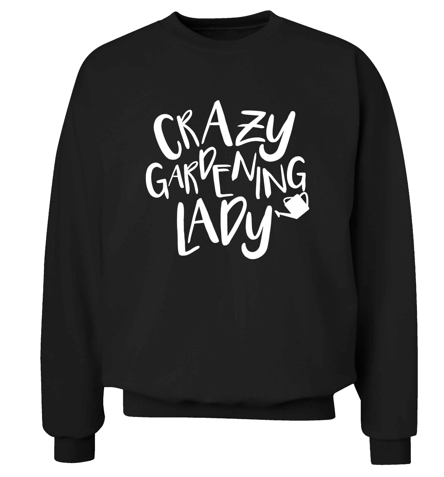 Crazy gardening lady Adult's unisex black Sweater 2XL