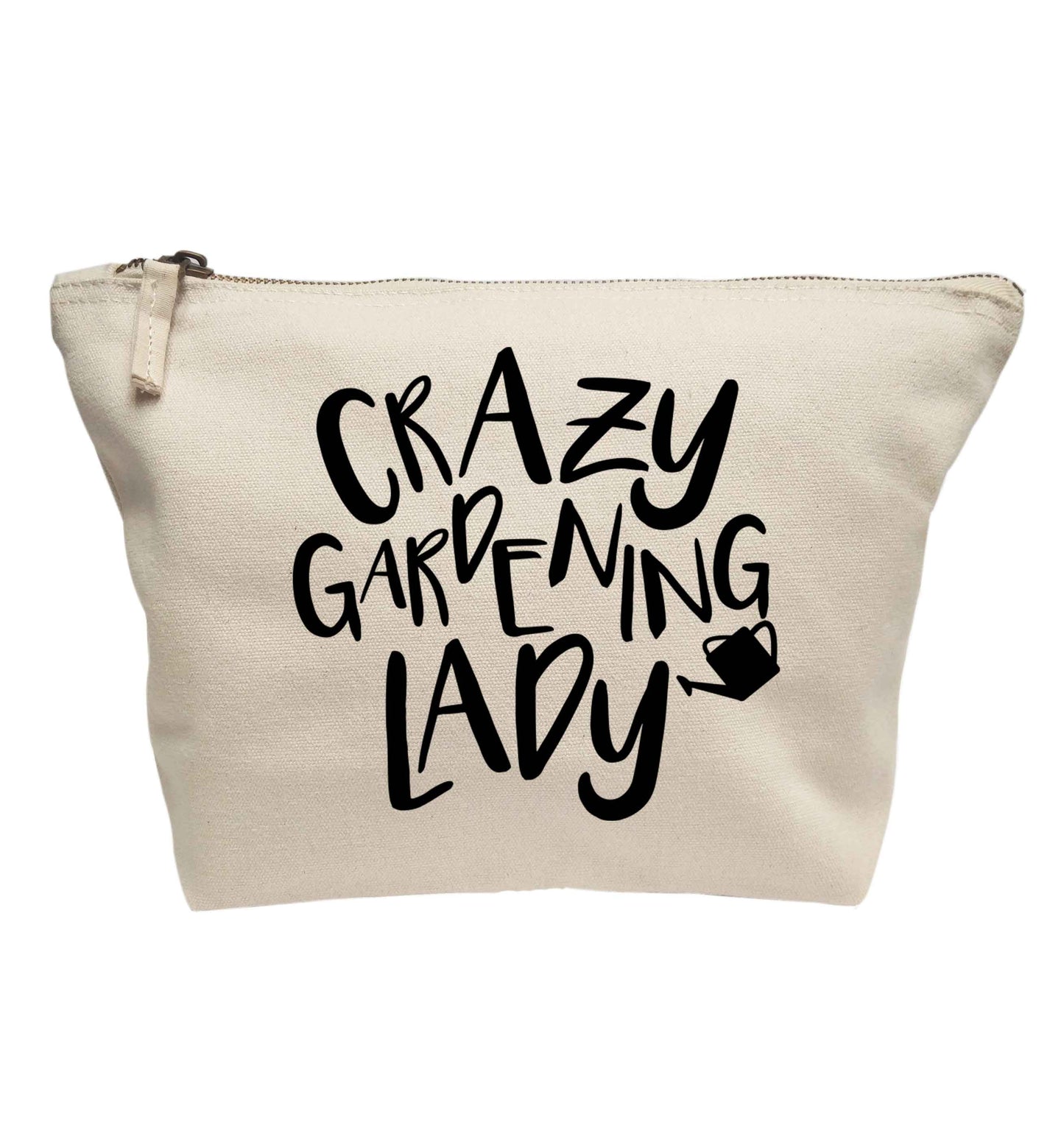 Crazy gardening lady | makeup / wash bag