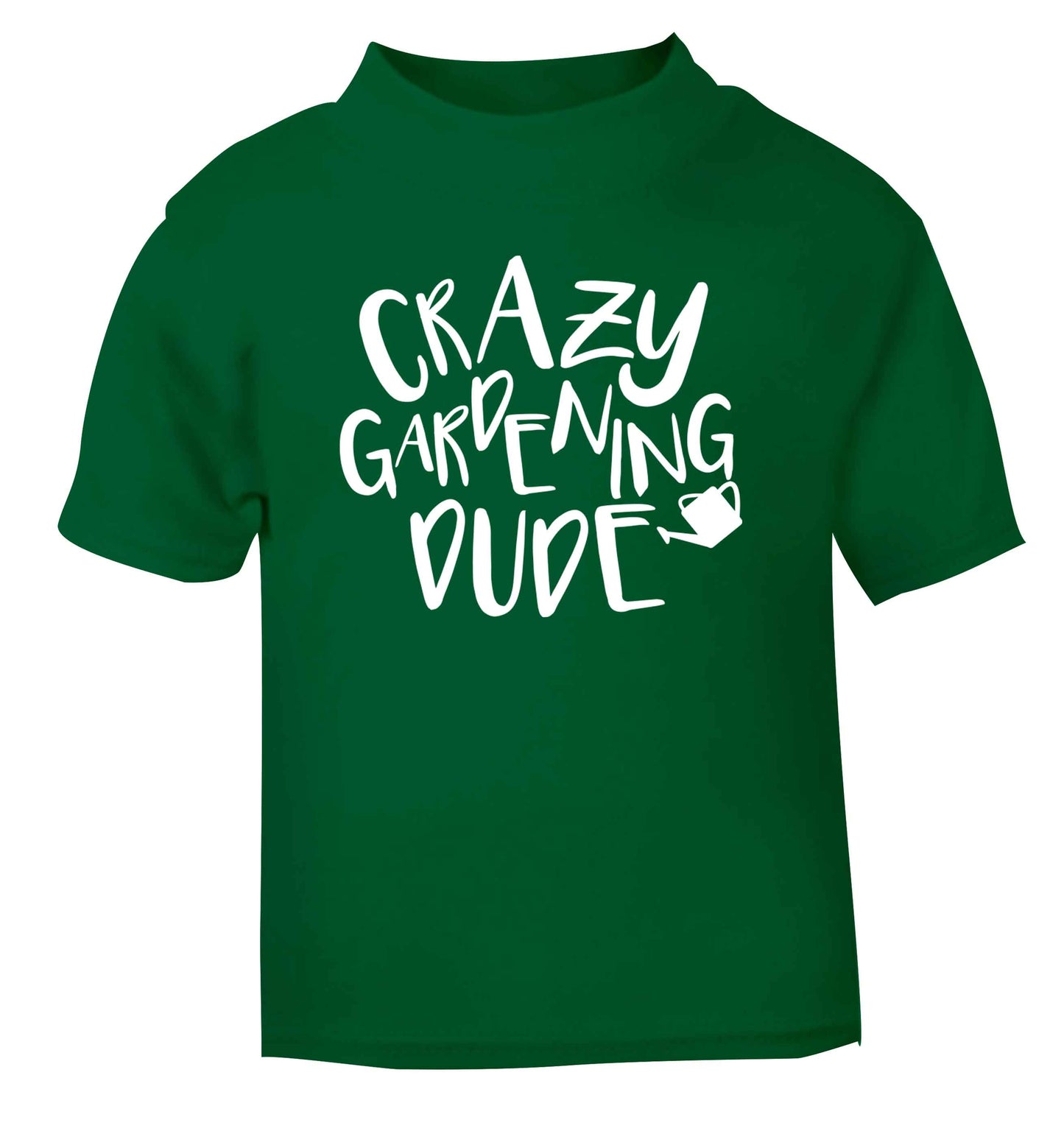 Crazy gardening dude green Baby Toddler Tshirt 2 Years
