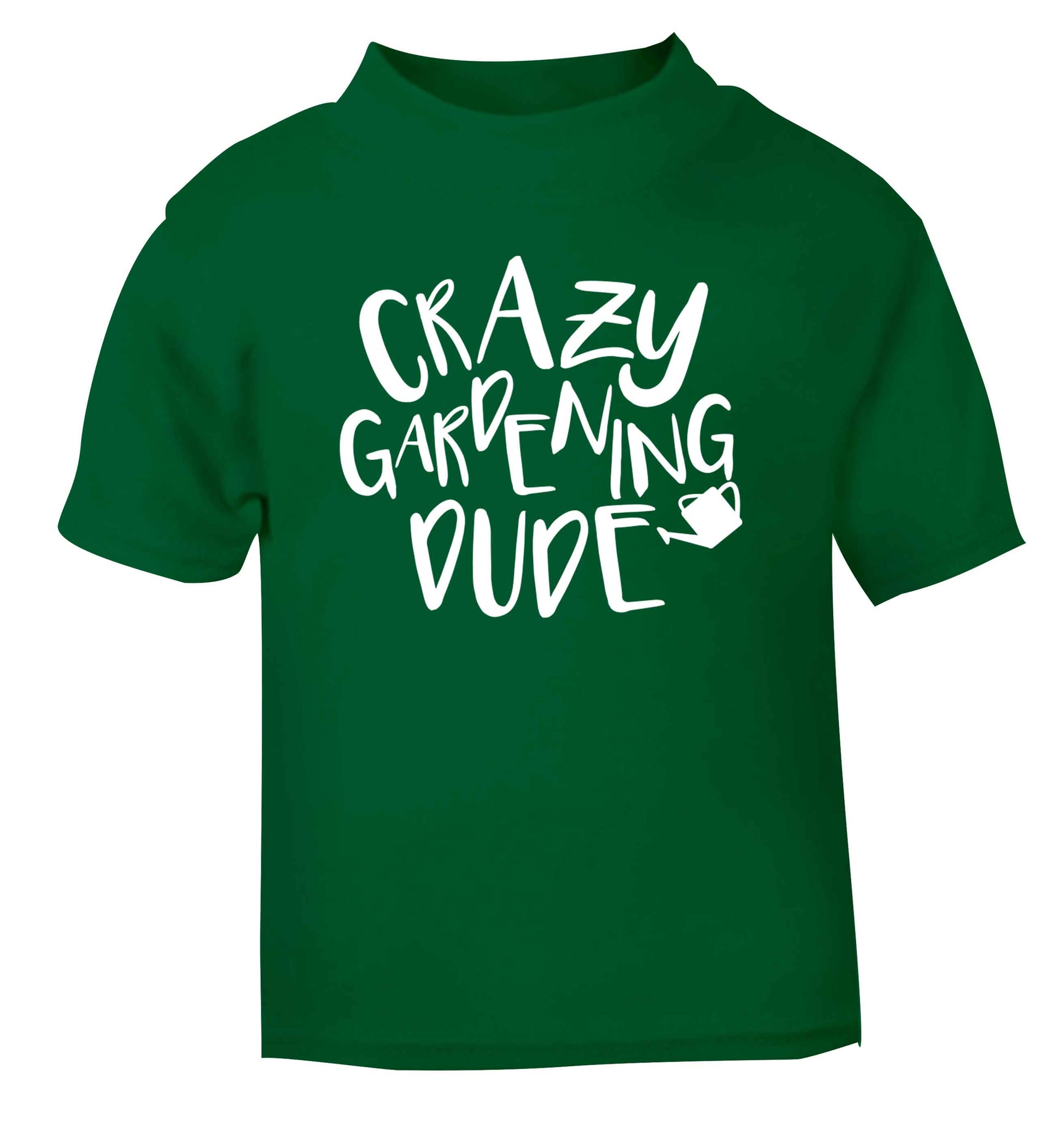 Crazy gardening dude green Baby Toddler Tshirt 2 Years