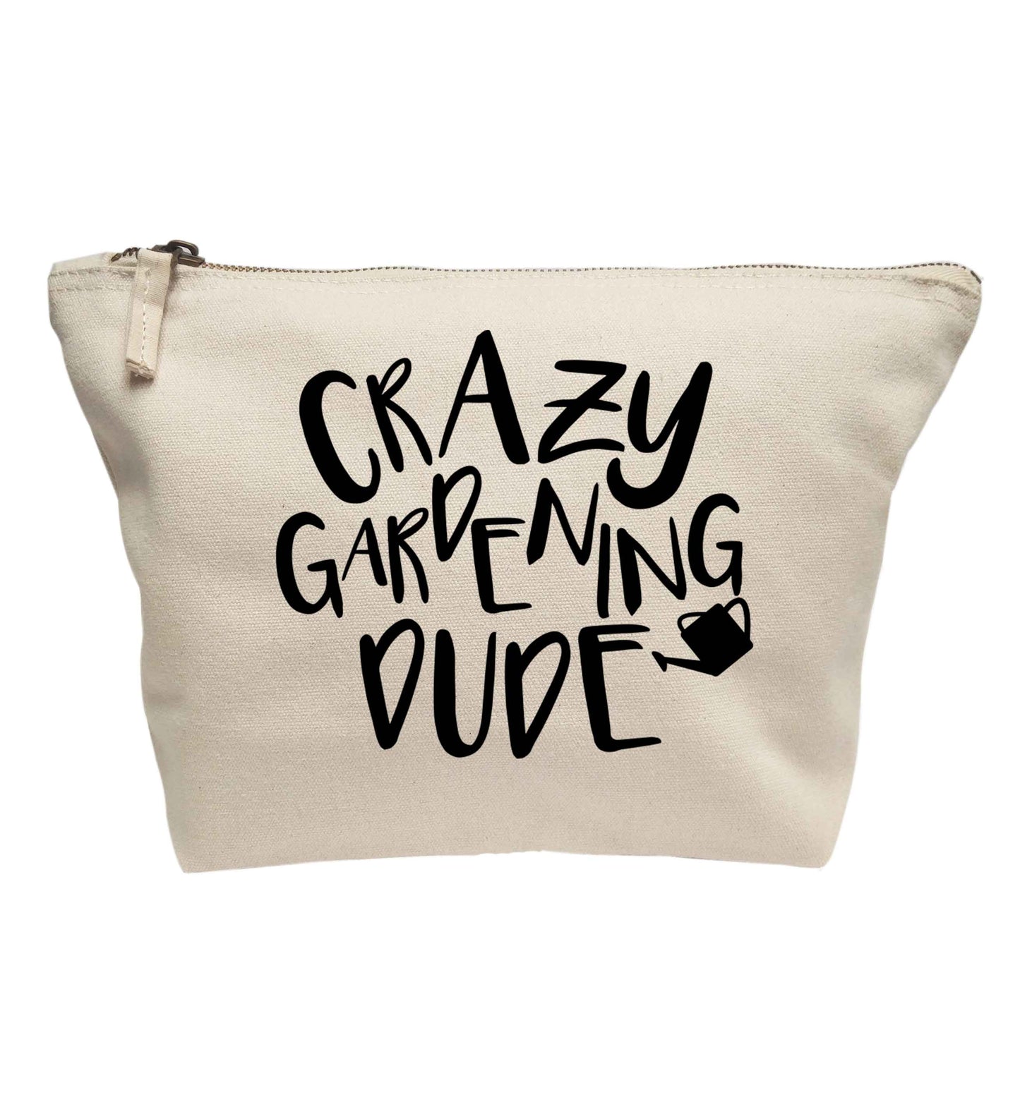 Crazy gardening dude | makeup / wash bag