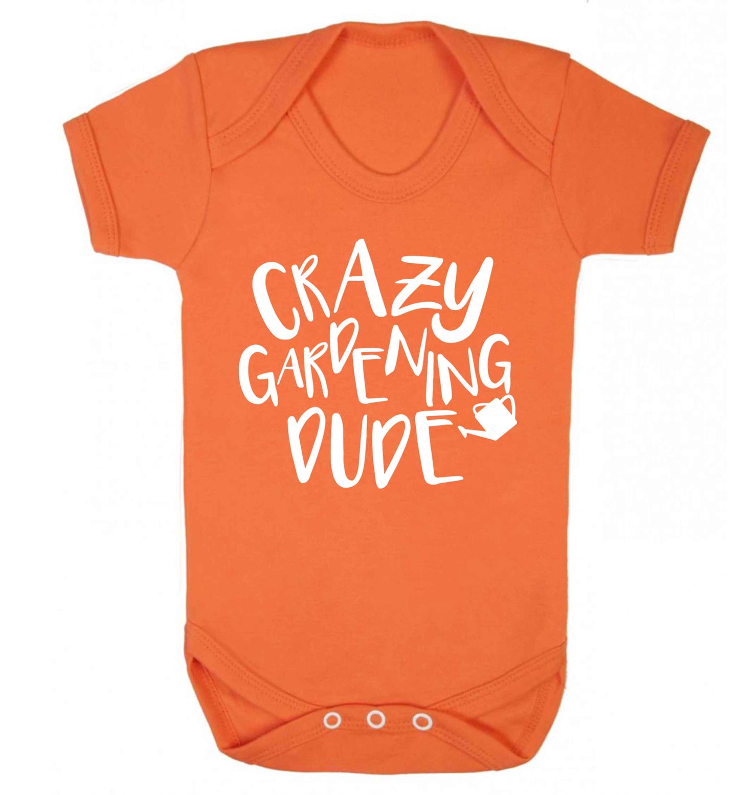 Crazy gardening dude Baby Vest orange 18-24 months