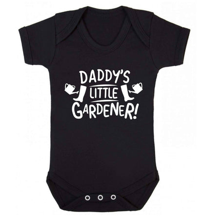 Daddy's little gardener Baby Vest black 18-24 months
