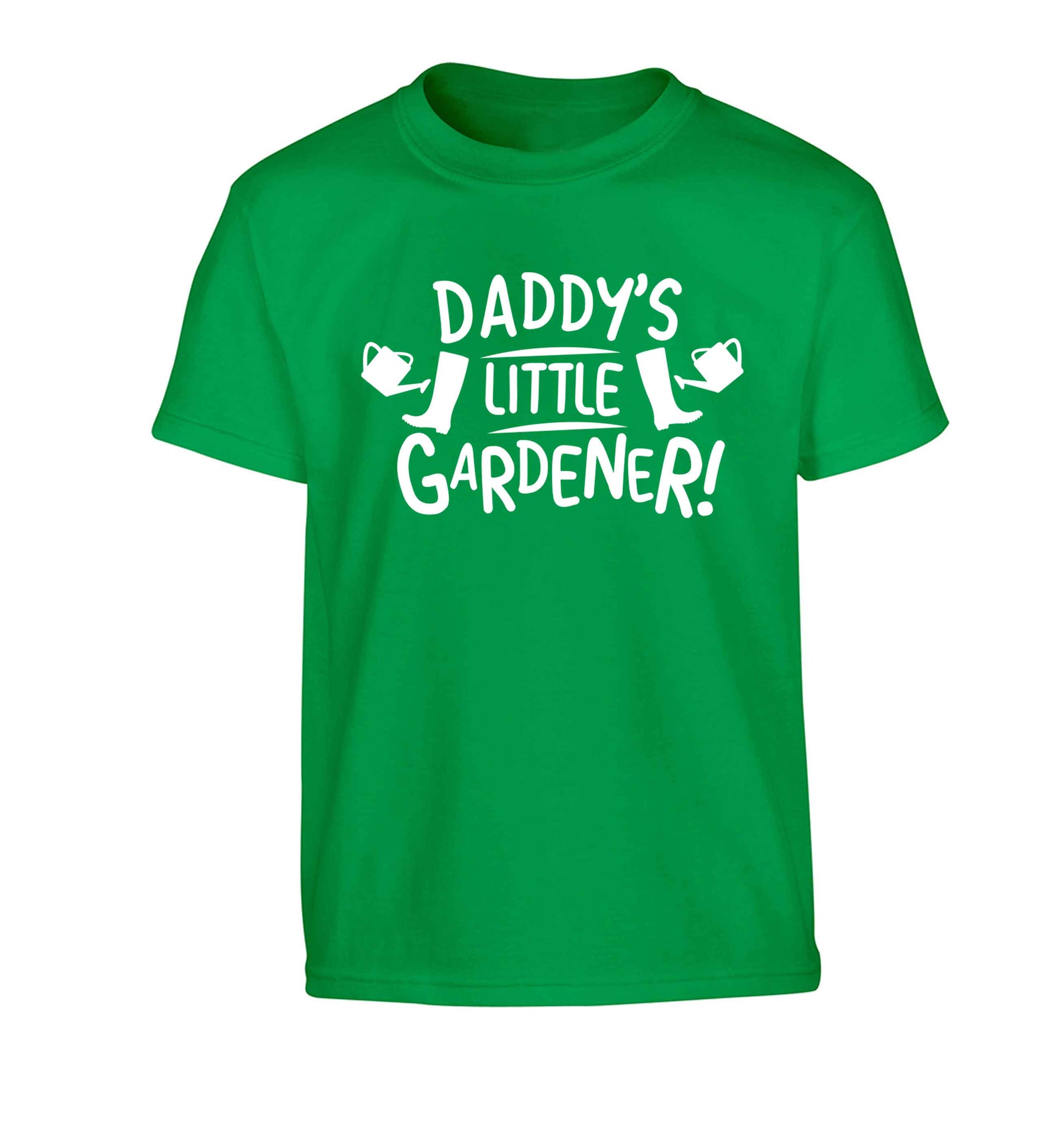 Daddy's little gardener Children's green Tshirt 12-13 Years