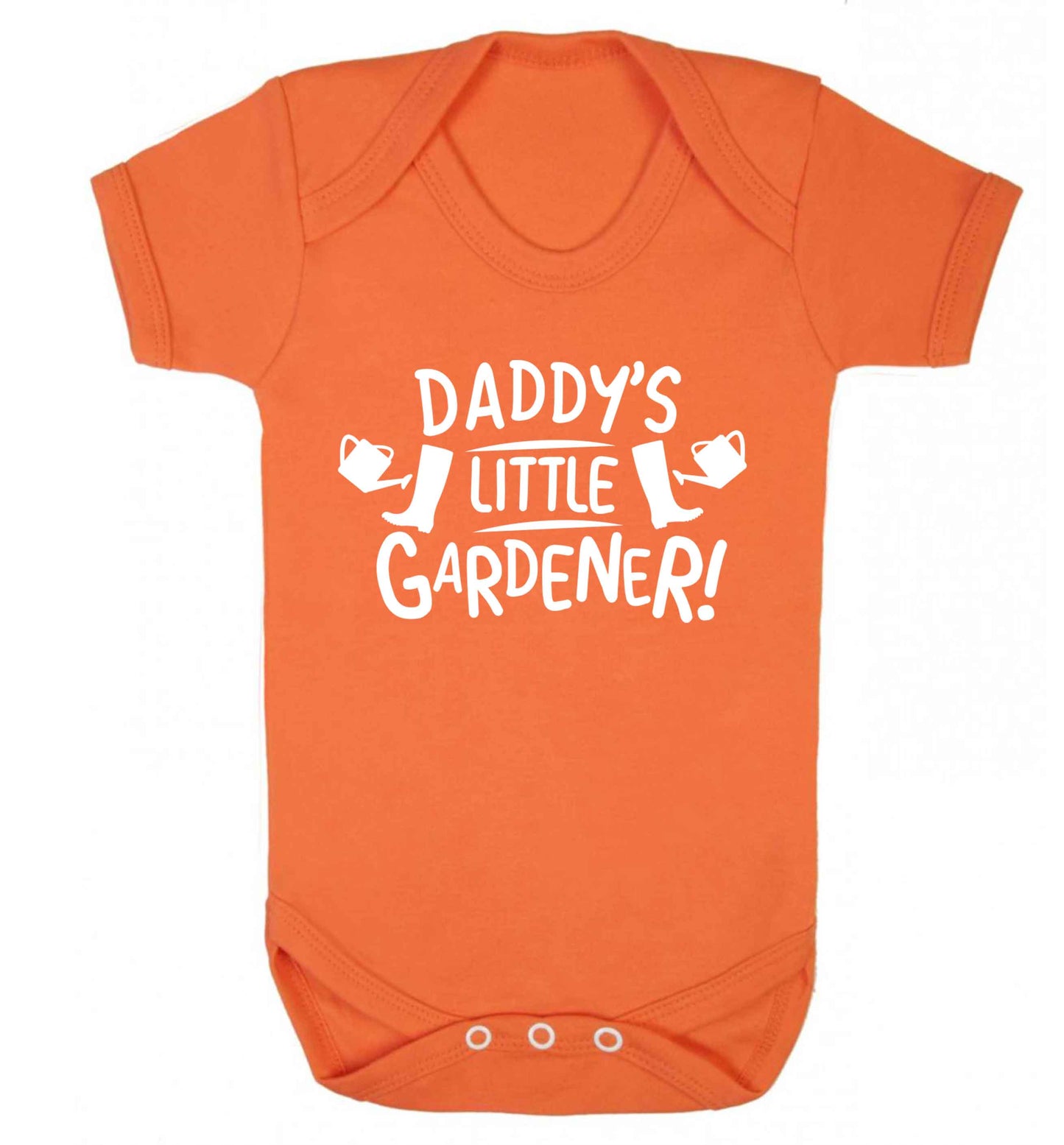Daddy's little gardener Baby Vest orange 18-24 months